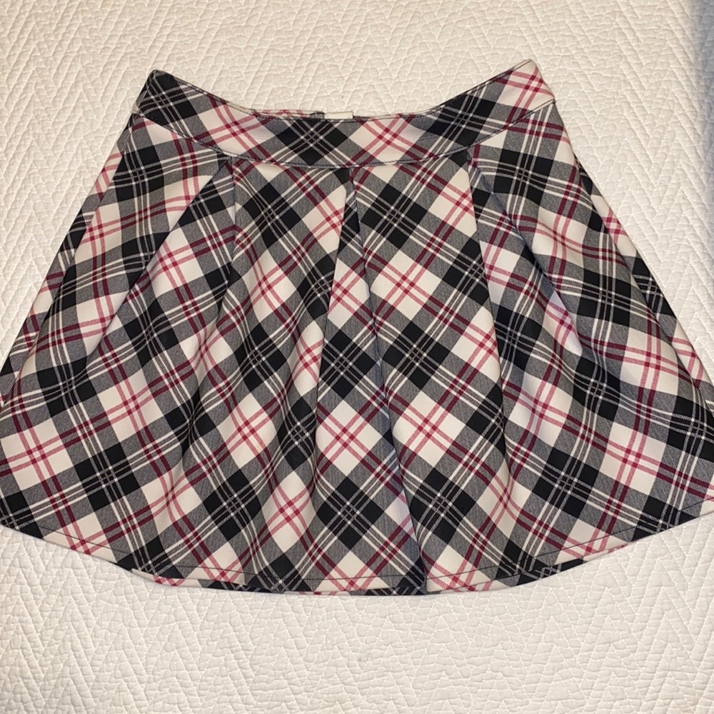 Aeropostale Bethany Mota Plaid Pleated Mini Skirt Schoolgirl Size Medium